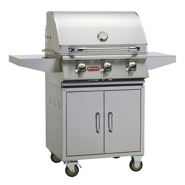 Bull Steer 3-Burner Stainless Steel Gas Grill On Cart - 69101 LP ...