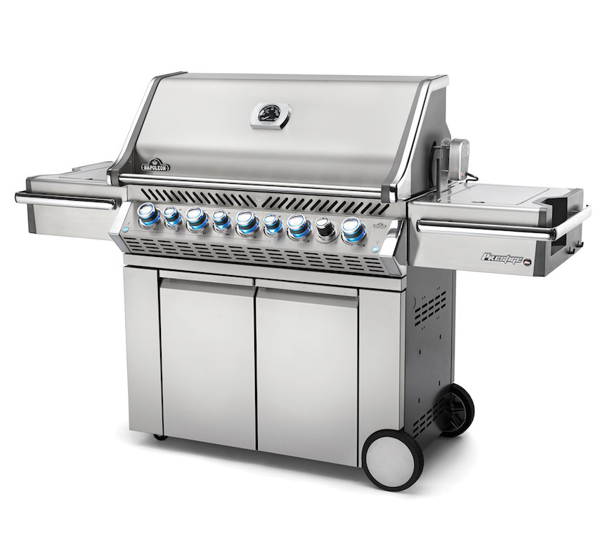 gewoon Origineel labyrint Napoleon Prestige Pro 665 Gas BBQ Grill With Rear Infrared Burner And  Infrared Side Burner On Cart -PRO665RSIBPSS-3 LP / PRO665RSIBNSS-3 NG - New  England Grill and Hearth